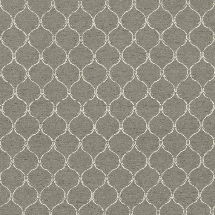 Gazebo Trellis Viridian Grey by Kasmir Fabric 5067 100% Polyester Embroidery Contents 100% Polyester CHINA Not Tested H: 4 2/8 inches, V:5 6/8 inches 57 - 58 - Fabric Carolina - Kasmir