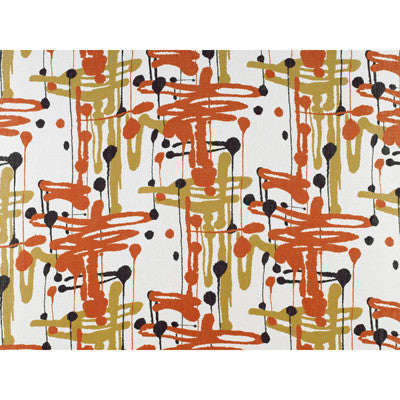 Pensacola Naranja/Onyx by Gaston Y Daniela Fabric