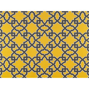 Meridien Avenue Gris/Amarillo by Gaston Y Daniela Fabric