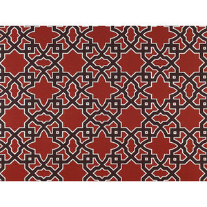 Meridien Avenue Rojo/Chocola by Gaston Y Daniela Fabric