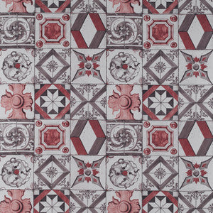 Trastevere Rojo/Marron by Gaston Y Daniela Fabric