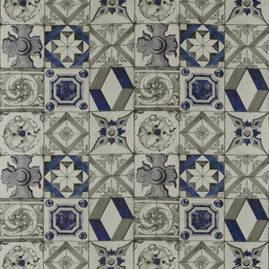 Trastevere Azul/Gris by Gaston Y Daniela Fabric