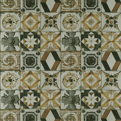 Trastevere Oro/Gris by Gaston Y Daniela Fabric