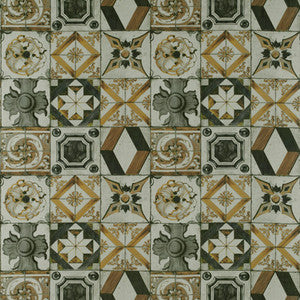 Trastevere Oro/Gris by Gaston Y Daniela Fabric