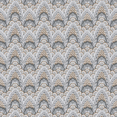 Ganges Tabaco/Gris by Gaston Y Daniela Fabric