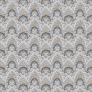Ganges Tabaco/Gris by Gaston Y Daniela Fabric