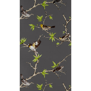 Villa Fiori Antracita by Gaston Y Daniela Wallcovering