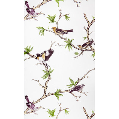 Villa Fiori Blanco/Lavanda by Gaston Y Daniela Wallcovering
