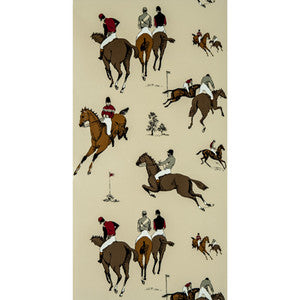 Hipodromo Crudo/Rojo by Gaston Y Daniela Wallcovering