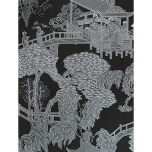 Zhou Jun Onyx/Plata by Gaston Y Daniela Wallcovering
