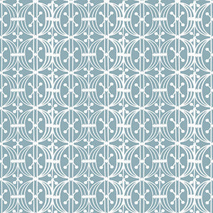 Carrusel Azul Plomo by Gaston Y Daniela Wallcovering