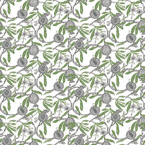 Granadas Blanco/Verde by Gaston Y Daniela Wallcovering