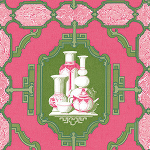 Porcelanas Frambuesa/Verde by Gaston Y Daniela Wallcovering