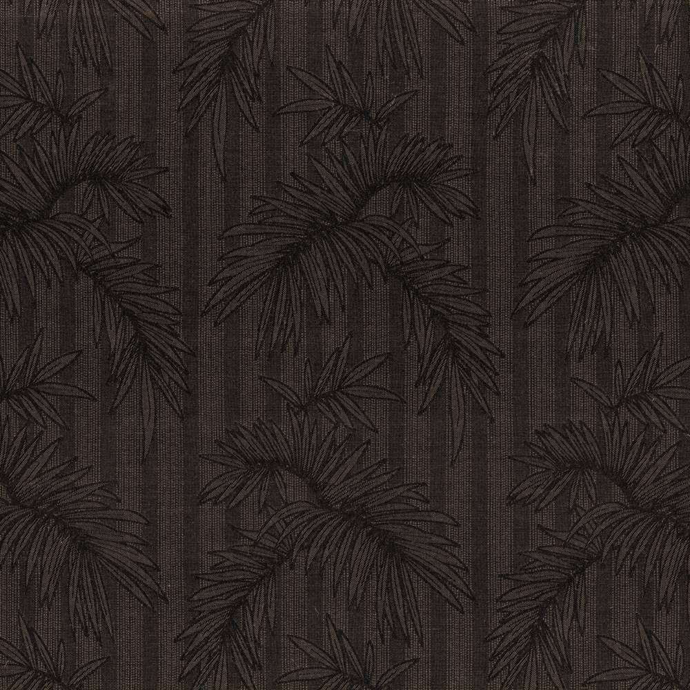 Gentle Palm Io Graphite by Kasmir Fabric 1413 100% Acrylic USA 12,000 Wyzenbeek Double Rubs H: 14 4/8 inches, V:26 2/8 inches 54 - Fabric Carolina - Kasmir