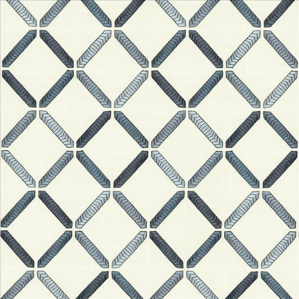 Geo Ribbon Marine by Kasmir Fabric 5156 73% Cotton
27% Polyester
 INDIA </p><p>Repeat: Horizontal: 9 inches and Vertical: 9 3/8 inches 54 - Fabric Carolina -