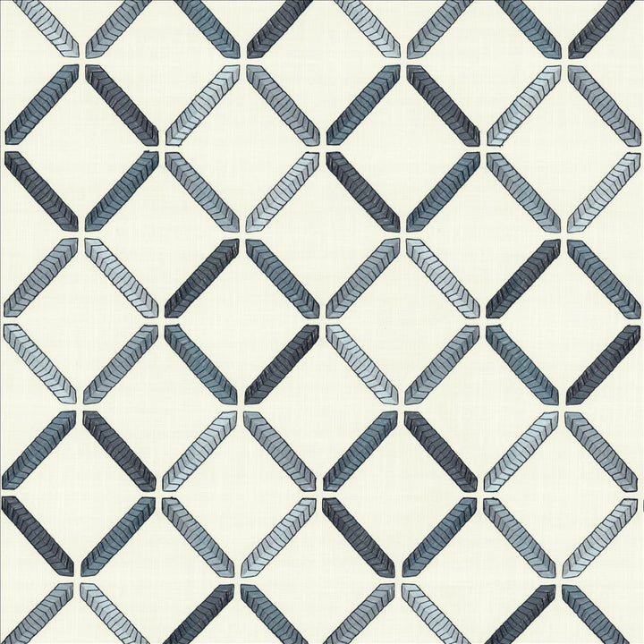 Geo Ribbon Marine by Kasmir Fabric 5156 73% Cotton
27% Polyester
 INDIA </p><p>Repeat: Horizontal: 9 inches and Vertical: 9 3/8 inches 54 - Fabric Carolina -