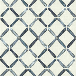 Geo Ribbon Marine by Kasmir Fabric