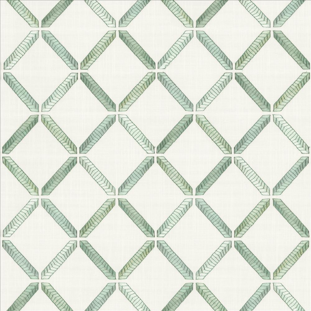 Geo Ribbon Mermaid by Kasmir Fabric 5156 73% Cotton
27% Polyester
 INDIA </p><p>Repeat: Horizontal: 9 inches and Vertical: 9 3/8 inches 54 - Fabric Carolina -