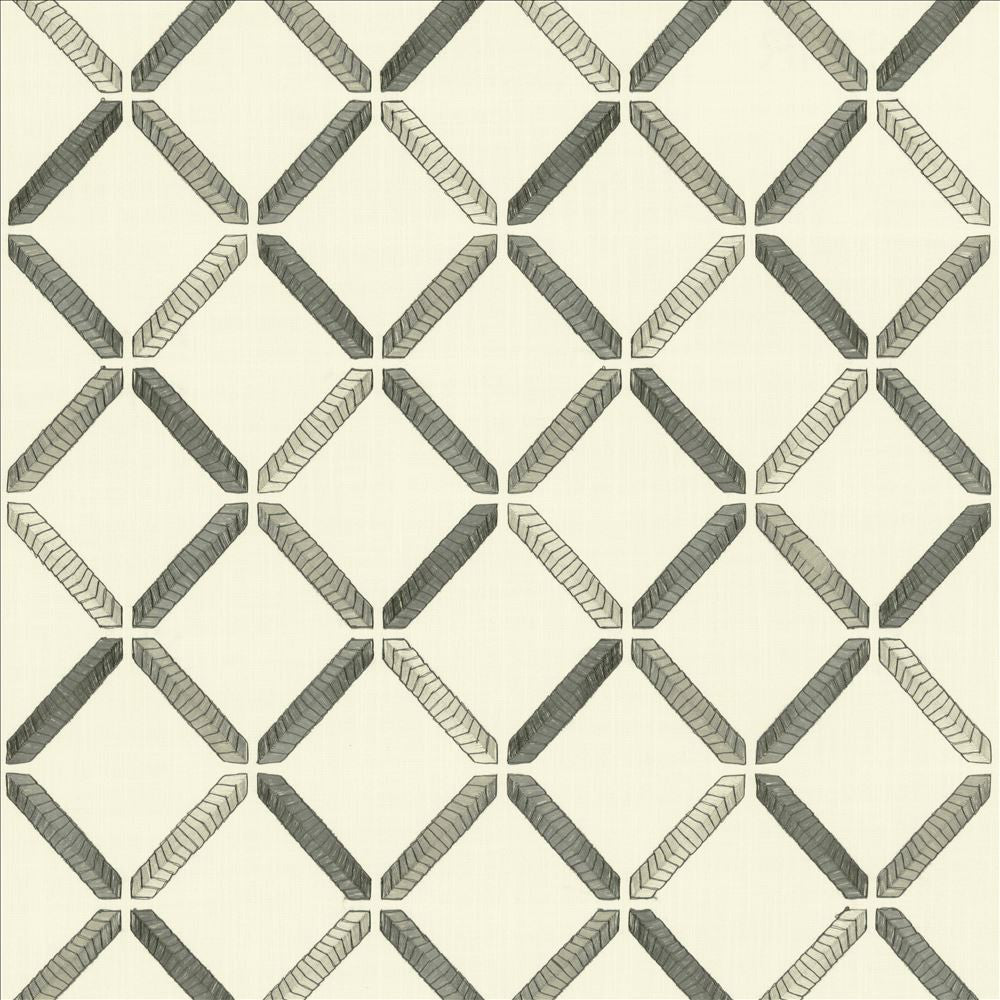 Geo Ribbon Seagull  by Kasmir Fabric See sample 73% Cotton
27% Polyester
 INDIA 30,000 Wyzenbeek Double Rubs </p><p>Repeat: Horizontal: 9 inches and Vertical: 9 3/8 inches 54  - Fabric Carolina -