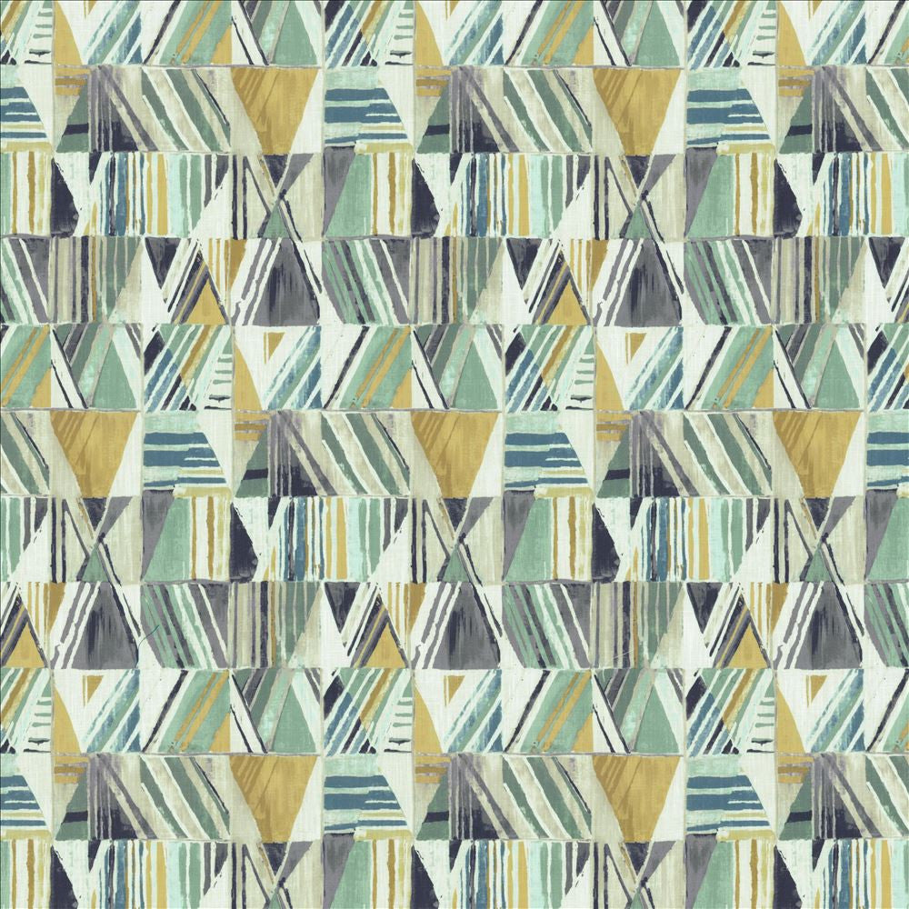 Geometric Bluestone by Kasmir Fabric 1453 100% Cotton
 SOUTH KOREA 30,000 Wyzenbeek Double Rubs </p><p>Repeat: Horizontal: 13 4/8 inches and Vertical: 26 4/8 inches 54 - Fabric Carolina -