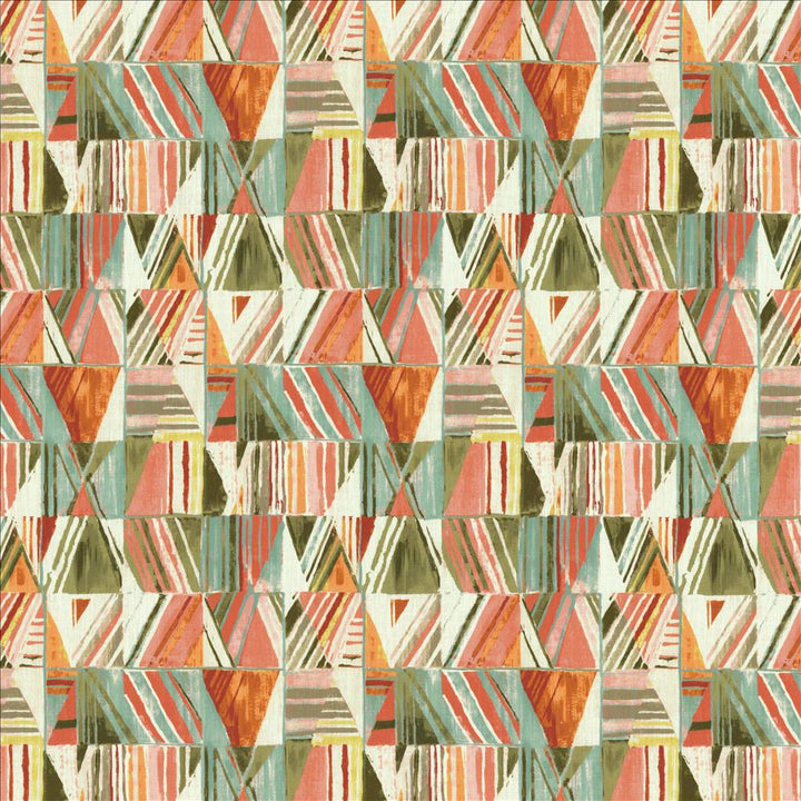 Geometric Coral Isle by Kasmir Fabric 1452 100% Cotton
 SOUTH KOREA 30,000 Wyzenbeek Double Rubs </p><p>Repeat: Horizontal: 13 4/8 inches and Vertical: 26 4/8 inches 54 - Fabric Carolina -