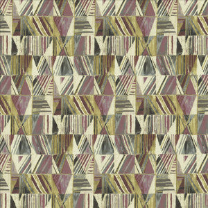 Geometric Plum Berry by Kasmir Fabric