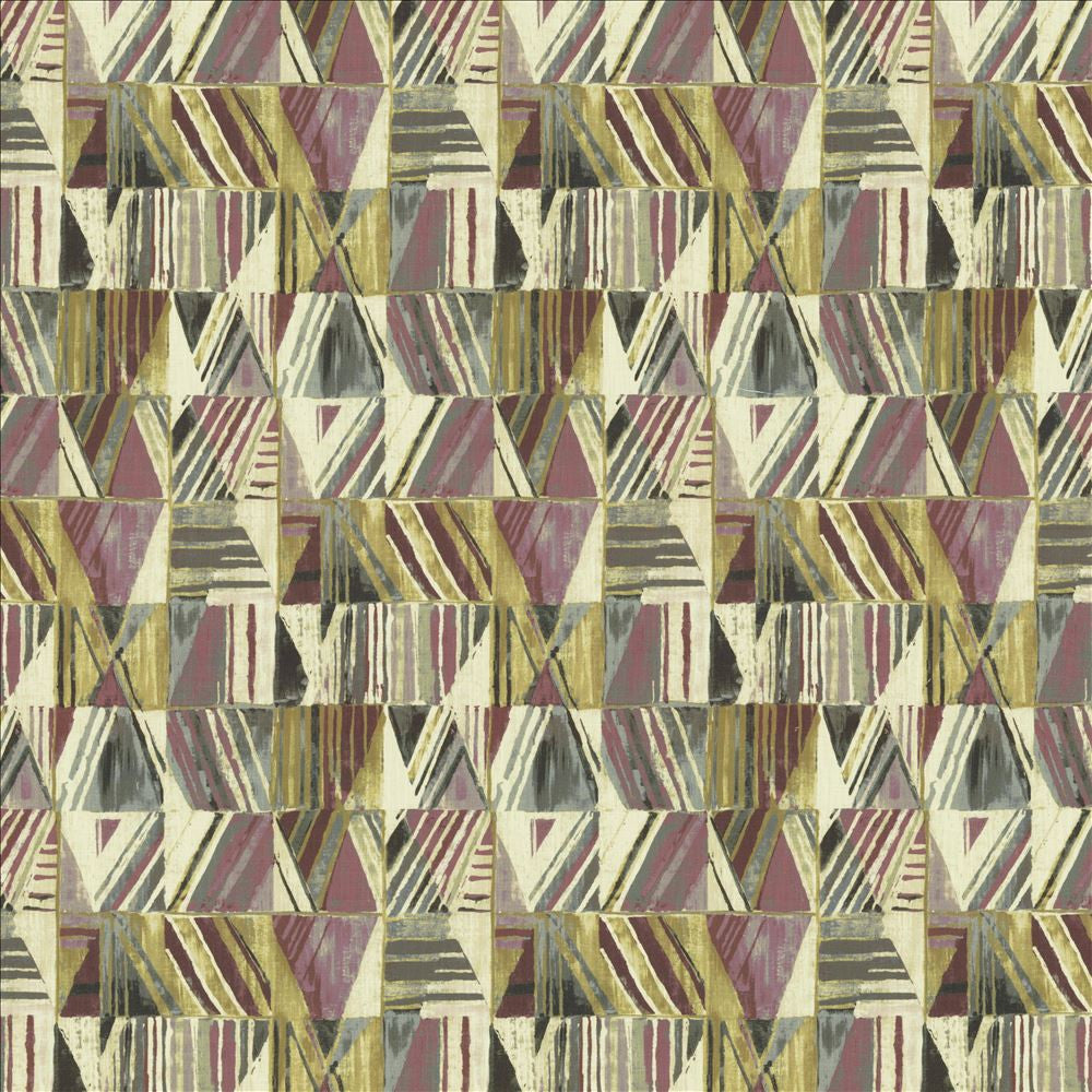 Geometric Plum Berry by Kasmir Fabric 1452 100% Cotton
 SOUTH KOREA 30,000 Wyzenbeek Double Rubs </p><p>Repeat: Horizontal: 13 4/8 inches and Vertical: 26 4/8 inches 54 - Fabric Carolina -