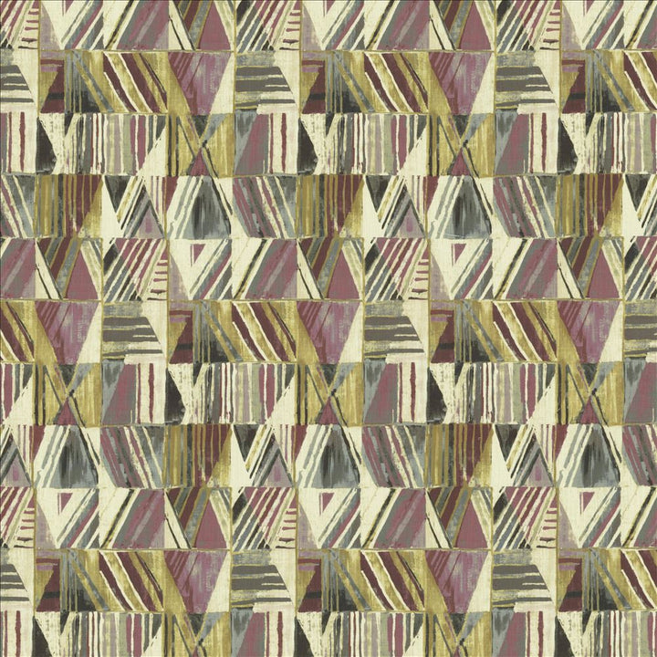 Geometric Plum Berry by Kasmir Fabric 1452 100% Cotton
 SOUTH KOREA 30,000 Wyzenbeek Double Rubs </p><p>Repeat: Horizontal: 13 4/8 inches and Vertical: 26 4/8 inches 54 - Fabric Carolina -