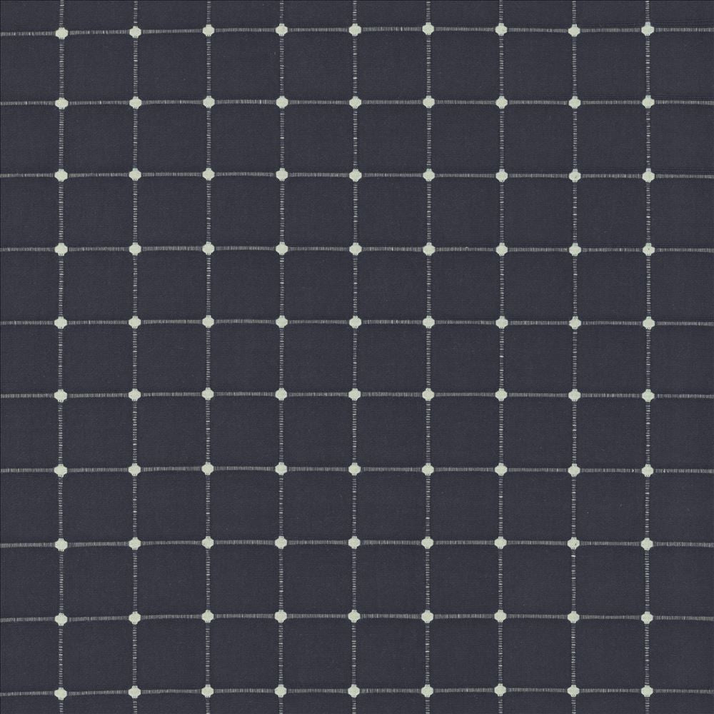 Geometry Indigo by Kasmir Fabric 5143 86% Cotton 14% Polyester INDIA 30,000 Wyzenbeek Double Rubs Horizontal: 1 6/8 inches and Vertical: 1 6/8 inches 54 - Fabric Carolina -