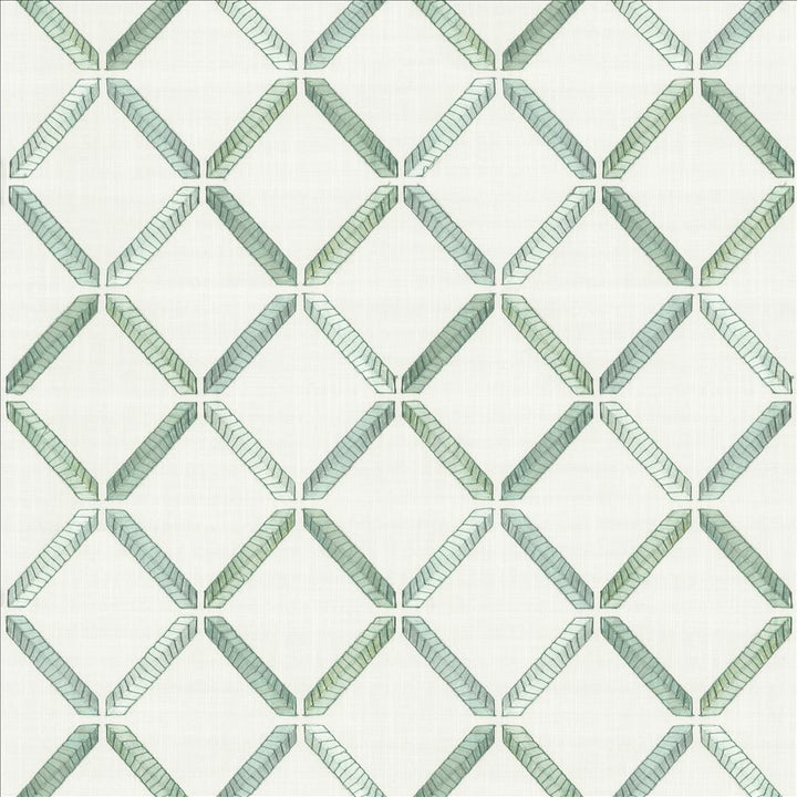 Geo Ribbon Mermaid by Kasmir Fabric 5156 73% Cotton
27% Polyester
 INDIA </p><p>Repeat: Horizontal: 9 inches and Vertical: 9 3/8 inches 54 - Fabric Carolina -