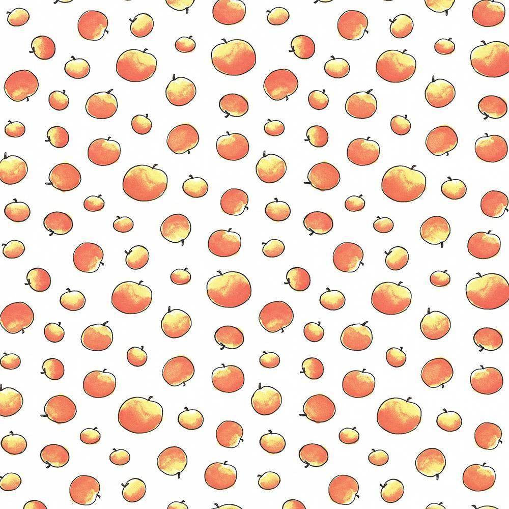 Giant Peaches Peachy by Kasmir Fabric 1445 100% Cotton TURKEY Not Tested H: 13 4/8 inches, V:12 5/8 inches 55 - Fabric Carolina - Kasmir