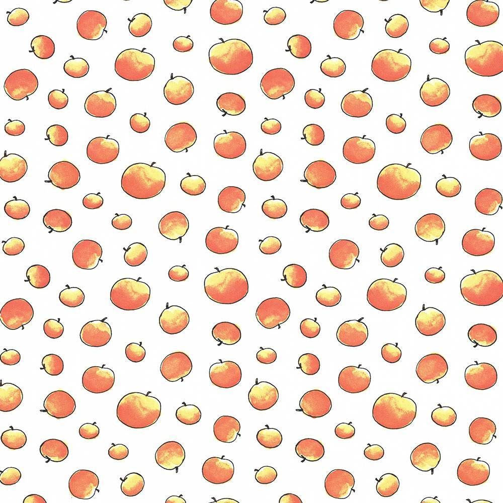 Giant Peaches Peachy by Kasmir Fabric 1445 100% Cotton TURKEY Not Tested Horizontal: 13 4/8 inches and Vertical: 12 5/8 inches 55 - Fabric Carolina -