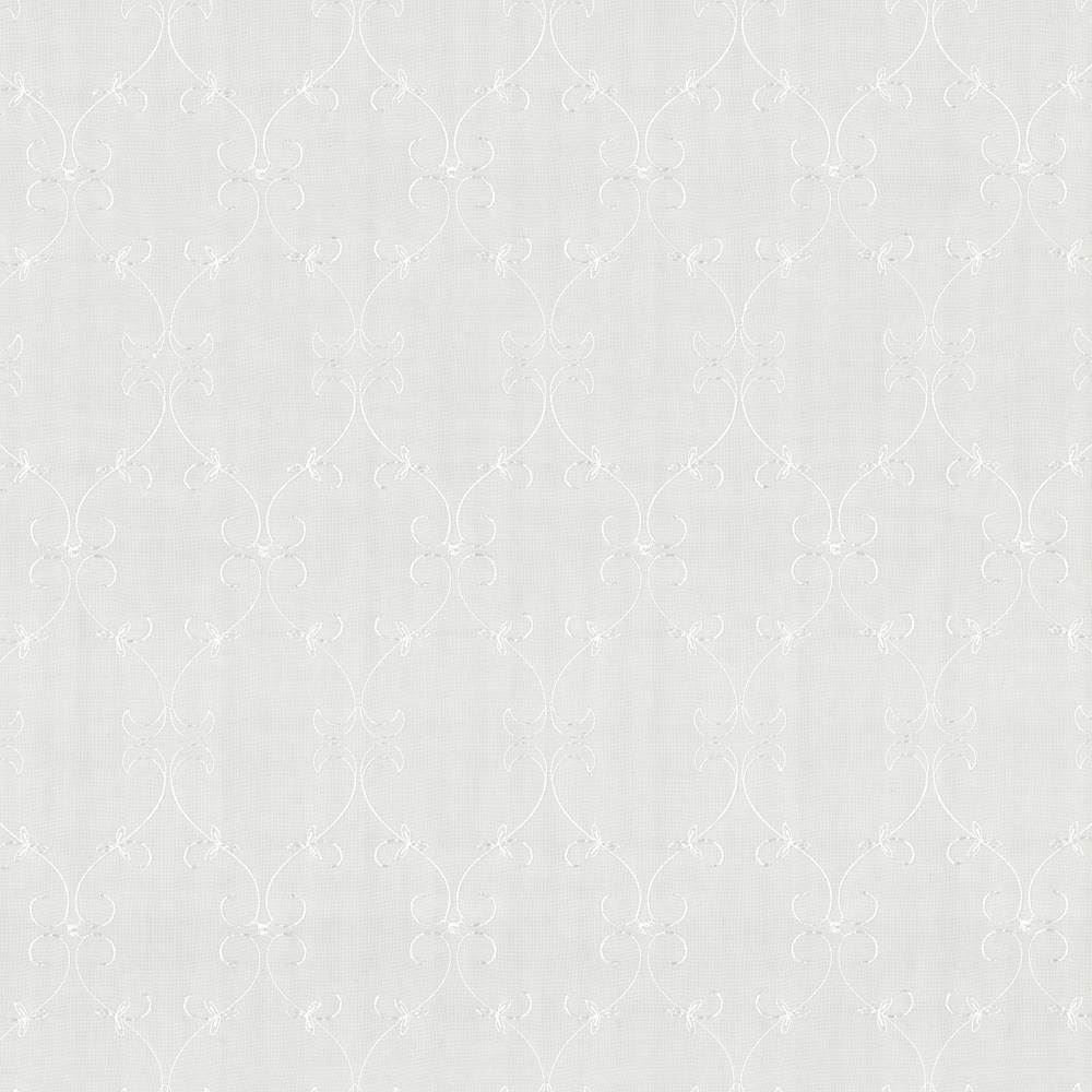 Gidget Scroll Vanilla by Kasmir Fabric 5012 100% Polyester TURKEY Not Tested Horizontal: 3 2/8 inches and Vertical: 6 2/8 inches 51 - 59 - Fabric Carolina -