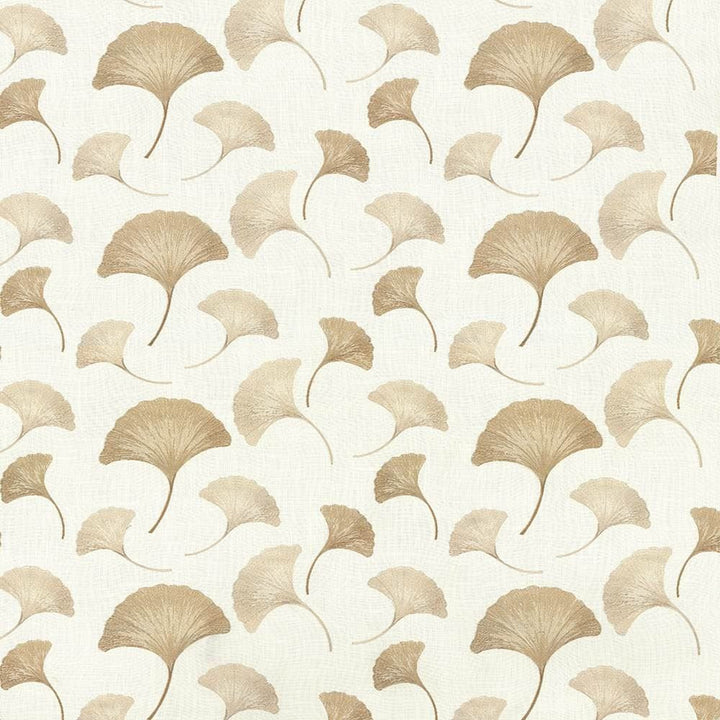 Ginkgo Fantasy Parchment  by Kasmir Fabric 1437 70% Viscose 30% Linen Embroidery 100% Viscose  INDIA  </p><p>Repeat: Horizontal: 17 inches and Vertical: 9 inches 51  - Fabric Carolina -