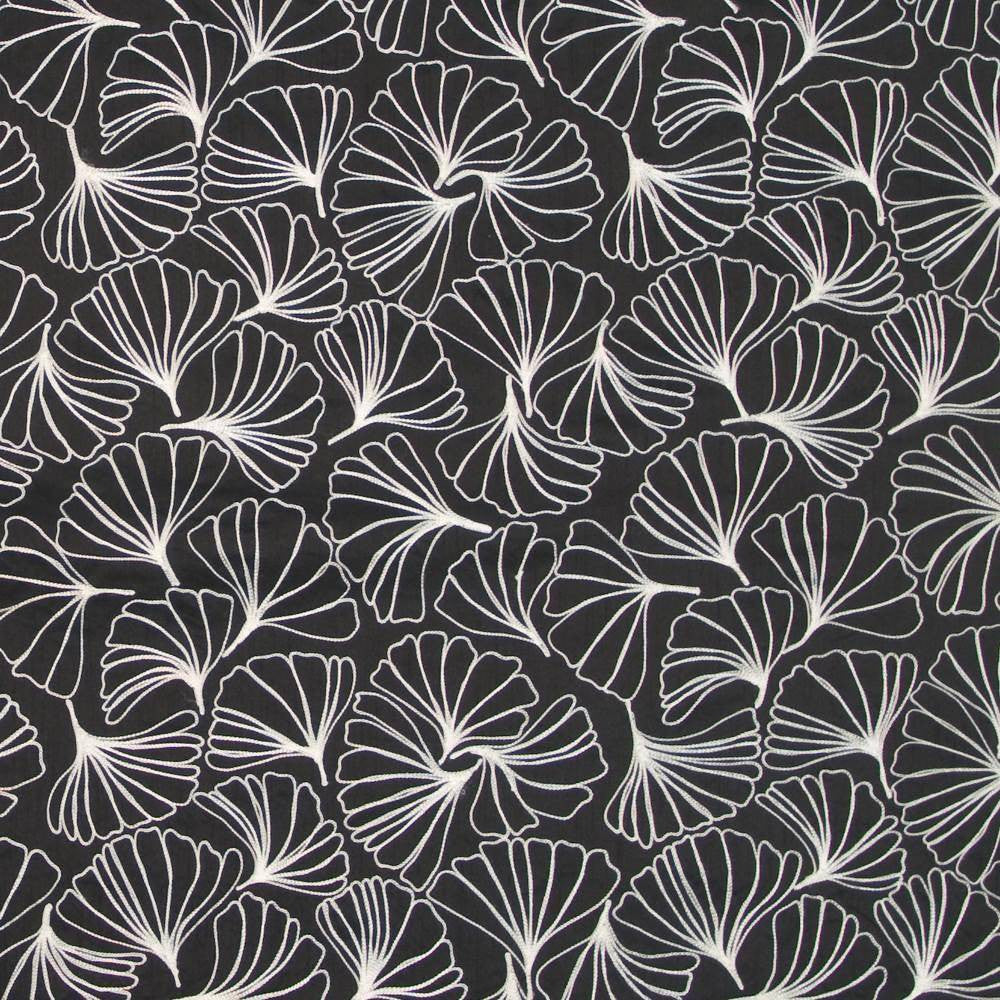 Ginkgo Garden Domino by Kasmir Fabric 1396 80% Polyester 20% Viscose INDIA Not Tested H: 17 6/8 inches, V:17 inches 53 - 54 - Fabric Carolina - Kasmir