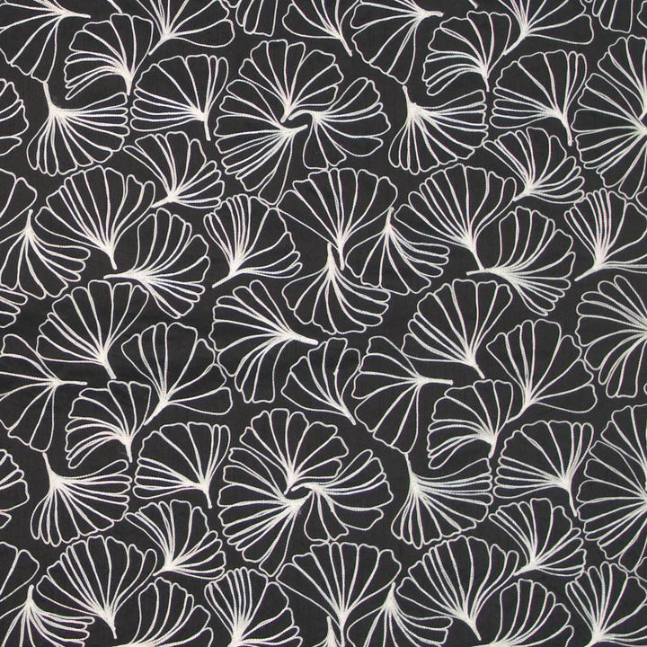 Ginkgo Garden Domino by Kasmir Fabric 1396 80% Polyester 20% Viscose INDIA Not Tested H: 17 6/8 inches, V:17 inches 53 - 54 - Fabric Carolina - Kasmir