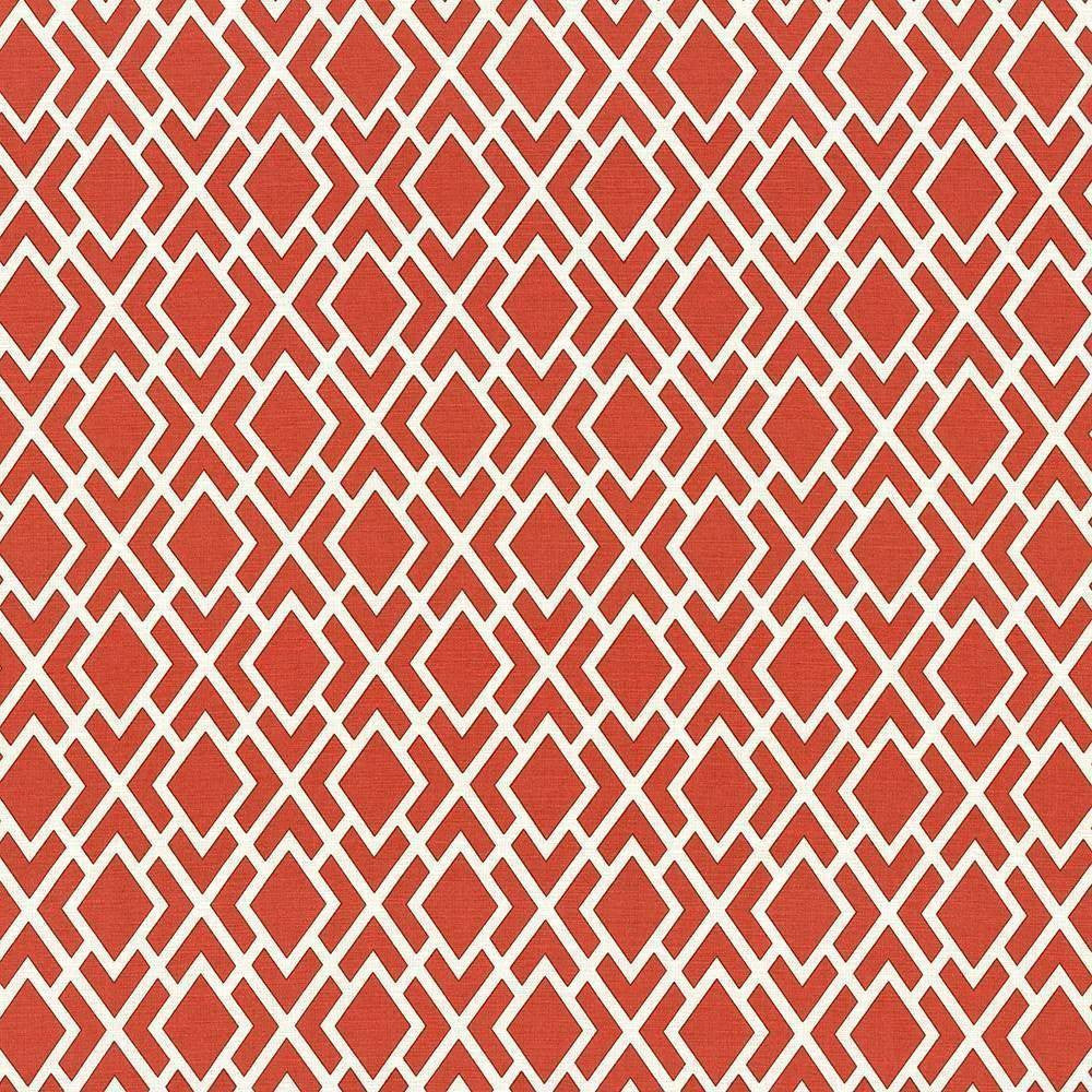 Ginza Flame by Kasmir Fabric 5106 100% Cotton PAKISTAN H: 4 4/8 inches, V:6 4/8 inches 54 - 55 - Fabric Carolina - Kasmir