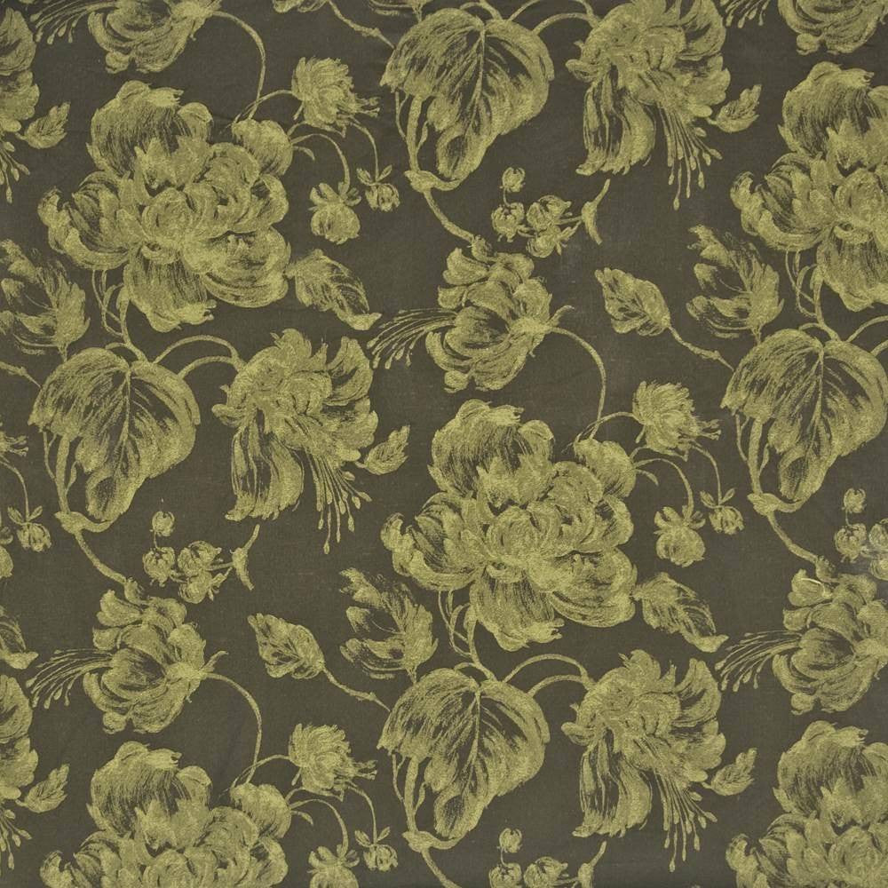 Giverny Moss by Kasmir Fabric 1385 67% Polyester 33% Viscose ITALY 7,000 Martindale Cycles H: 27 7/8 inches, V:29 3/8 inches 54 - 55 - Fabric Carolina - Kasmir