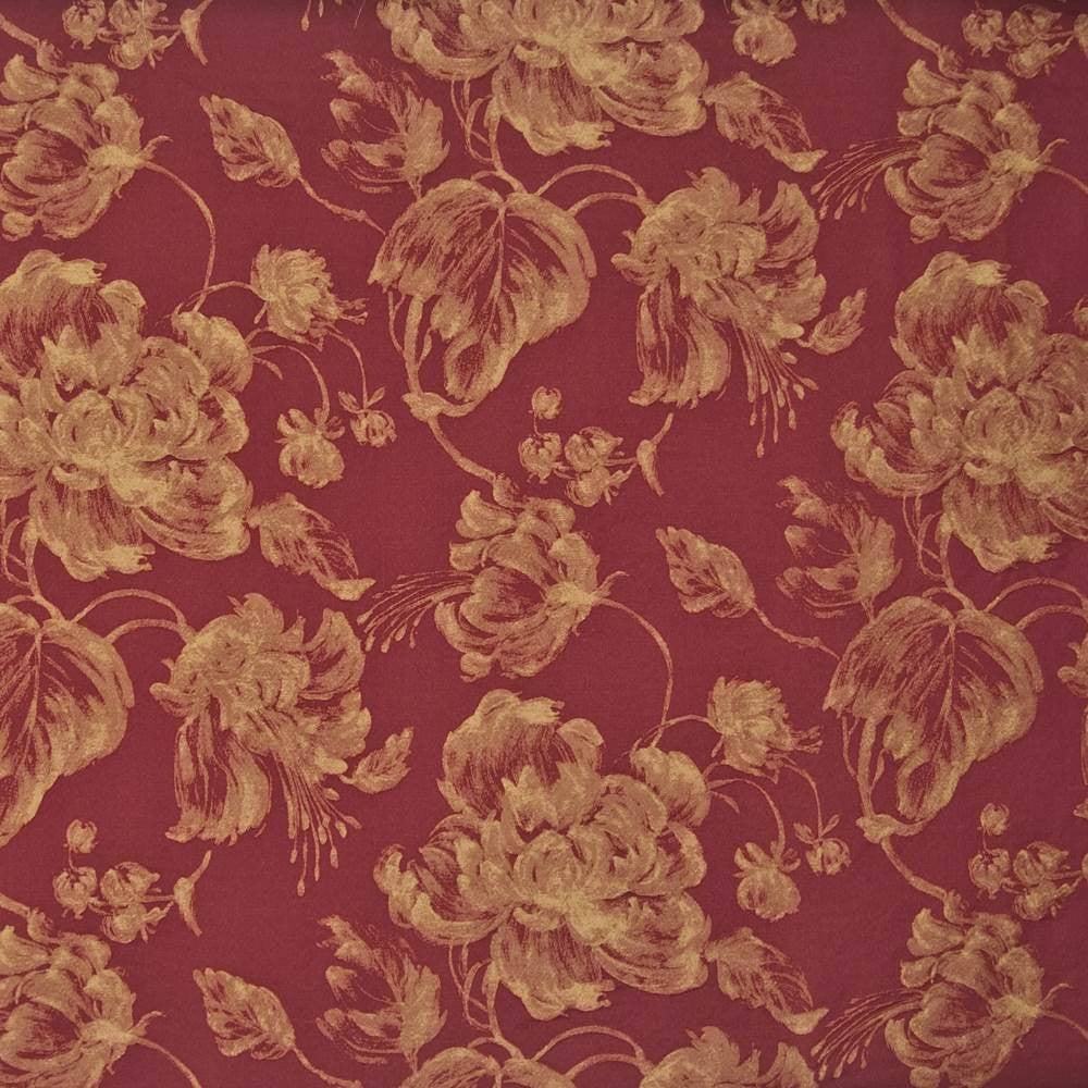 Giverny Nectar by Kasmir Fabric 1384 67% Polyester 33% Viscose ITALY 7,000 Martindale Cycles H: 27 7/8 inches, V:29 3/8 inches 54 - 55 - Fabric Carolina - Kasmir
