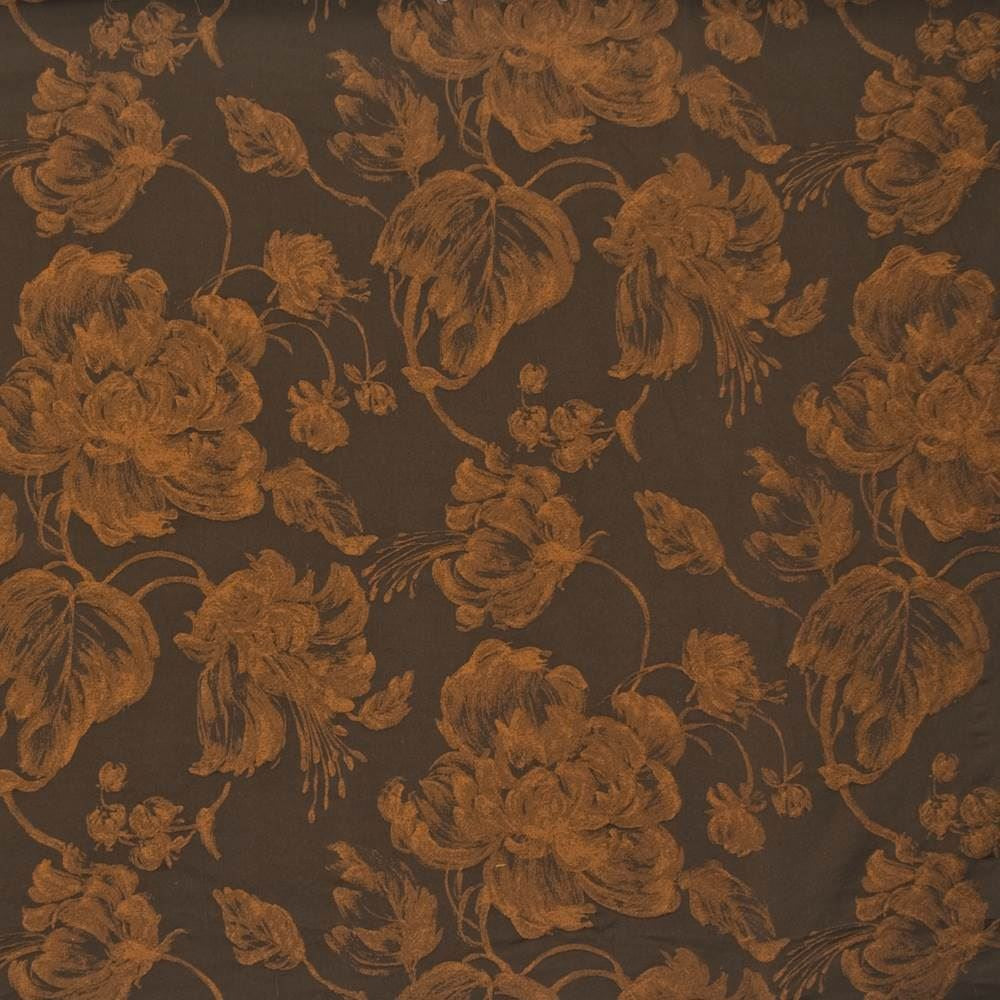 Giverny Pumpkin Latte by Kasmir Fabric 1384 67% Polyester
33% Viscose
 ITALY </p><p>Repeat: Horizontal: 27 7/8 inches and Vertical: 29 3/8 inches 54 - 55 - Fabric Carolina -