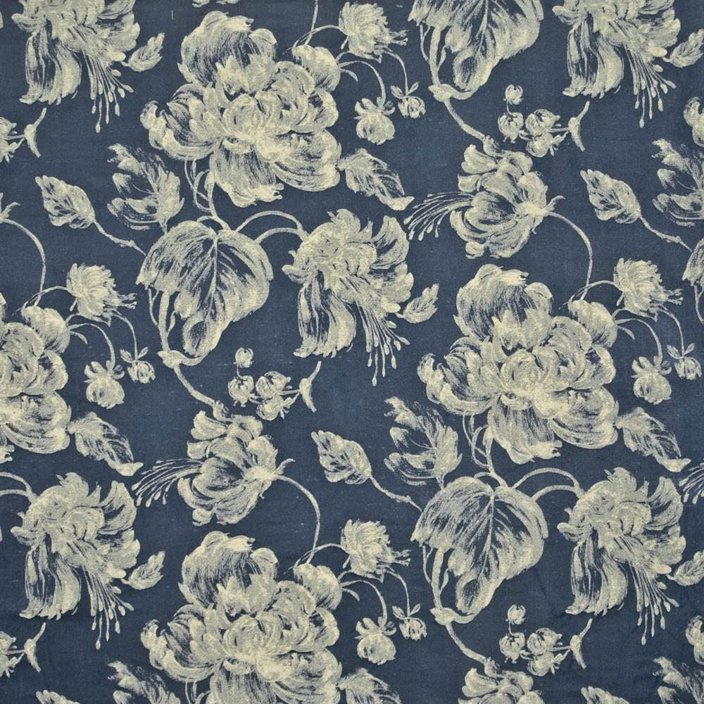 Giverny Twilight by Kasmir Fabric 1385 67% Polyester
33% Viscose
 ITALY </p><p>Repeat: Horizontal: 27 7/8 inches and Vertical: 29 3/8 inches 54 - 55 - Fabric Carolina -