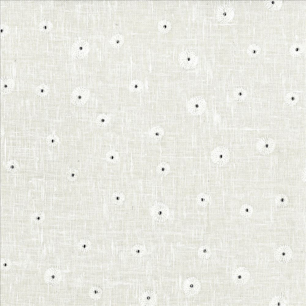 Glitz Eggshell  by Kasmir Fabric See sample 100% Linen
Embroidery
100% Viscose
 CHINA Not Tested </p><p>Repeat: Horizontal: 10 6/8 inches and Vertical: 11 6/8 inches 57  - Fabric Carolina -