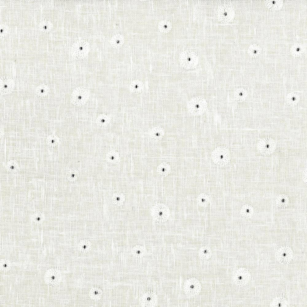 Glitz Eggshell by Kasmir Fabric 1443 100% Linen
Embroidery
100% Viscose
 CHINA </p><p>Repeat: Horizontal: 10 6/8 inches and Vertical: 11 6/8 inches 53 - Fabric Carolina -