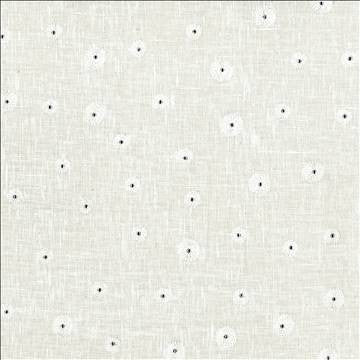 Glitz Eggshell by Kasmir Fabric 1443 100% Linen Embroidery Contents 100% Viscose CHINA Not Tested H: 10 6/8 inches, V: 11 6/8 inches 57 - Fabric Carolina - Kasmir
