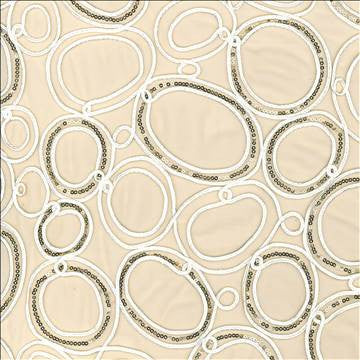 Glitz N Glam Champagne by Kasmir Fabric 5077 100% Polyester Embroidery Contents 100% Polyester CHINA Not Tested H: 17 inches, V: 15 inches 59 - 60 - Fabric Carolina - Kasmir