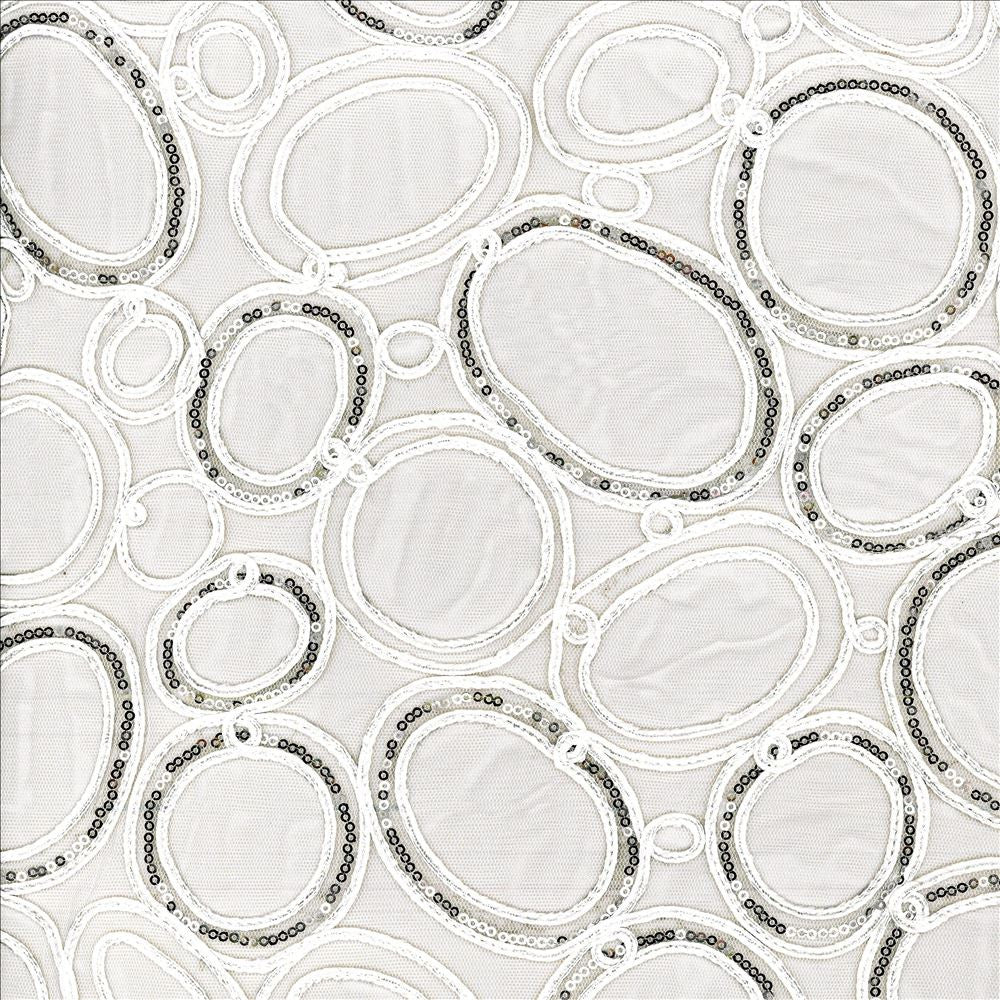 Glitz N Glam White  by Kasmir Fabric See sample 100% Polyester
Embroidery
100% Polyester
 CHINA Not Tested </p><p>Repeat: Horizontal: 17 inches and Vertical: 15 inches 53  - Fabric Carolina -