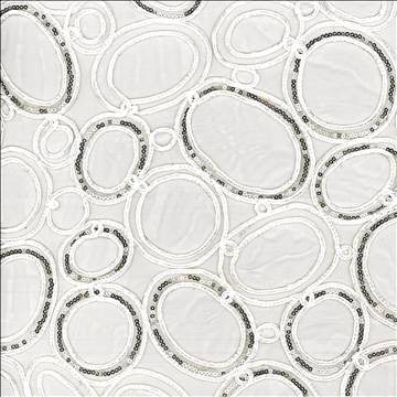 Glitz N Glam White by Kasmir Fabric 5077 100% Polyester Embroidery Contents 100% Polyester CHINA Not Tested H: 17 inches, V: 15 inches 59 - 60 - Fabric Carolina - Kasmir