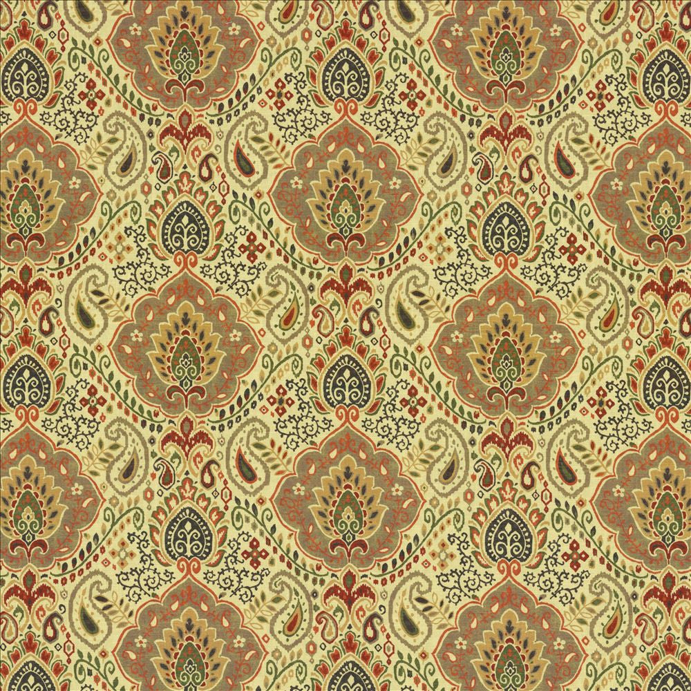 Globetrotter Autumn by Kasmir Fabric 5121 100% Cotton
 SPAIN 100,000 Wyzenbeek Double Rubs </p><p>Repeat: Horizontal: 13 4/8 inches and Vertical: 13 4/8 inches 54 - Fabric Carolina -