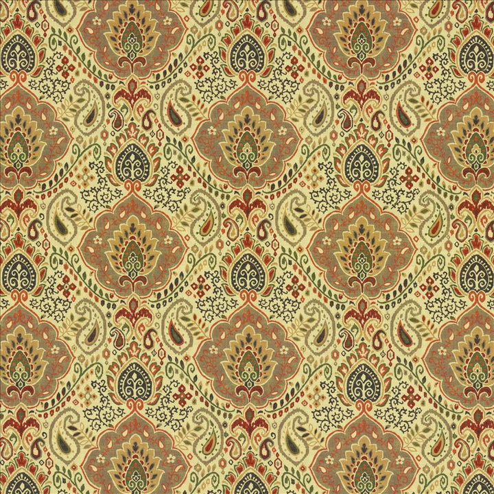Globetrotter Autumn by Kasmir Fabric 5121 100% Cotton
 SPAIN 100,000 Wyzenbeek Double Rubs </p><p>Repeat: Horizontal: 13 4/8 inches and Vertical: 13 4/8 inches 54 - Fabric Carolina -