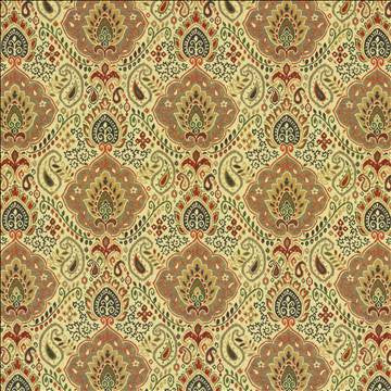 Globetrotter Autumn by Kasmir Fabric 5121 100% Cotton SPAIN 100,000 Wyzenbeek Double Rubs H: 13 4/8 inches, V: 13 4/8 inches 54 - Fabric Carolina - Kasmir